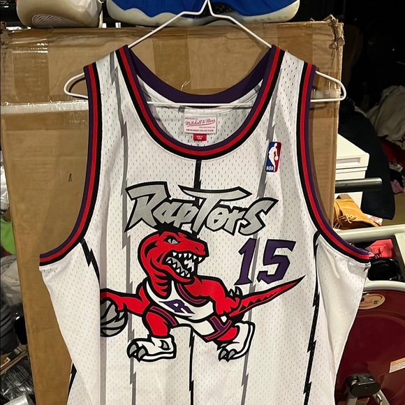 Toronto Raptors White and Purple Basketball Jersey